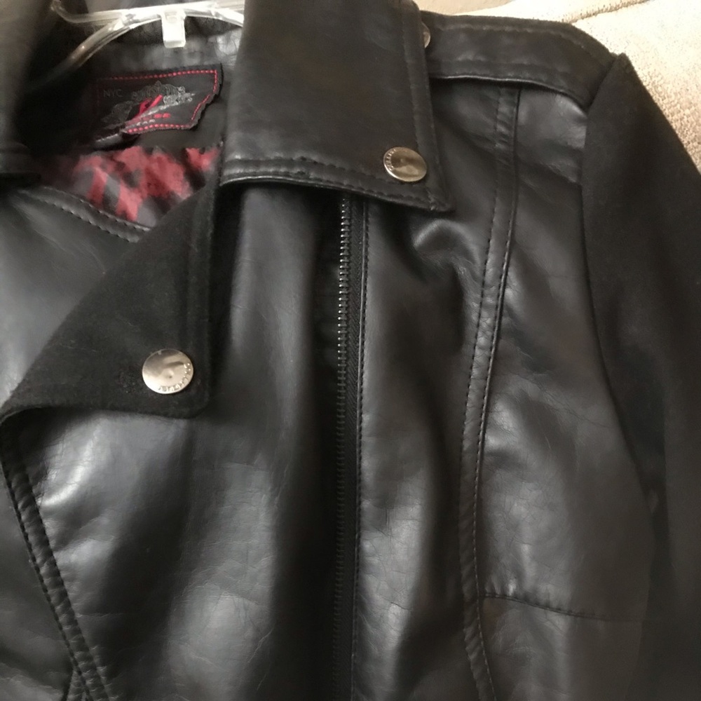 Faux leather jacket Great condition